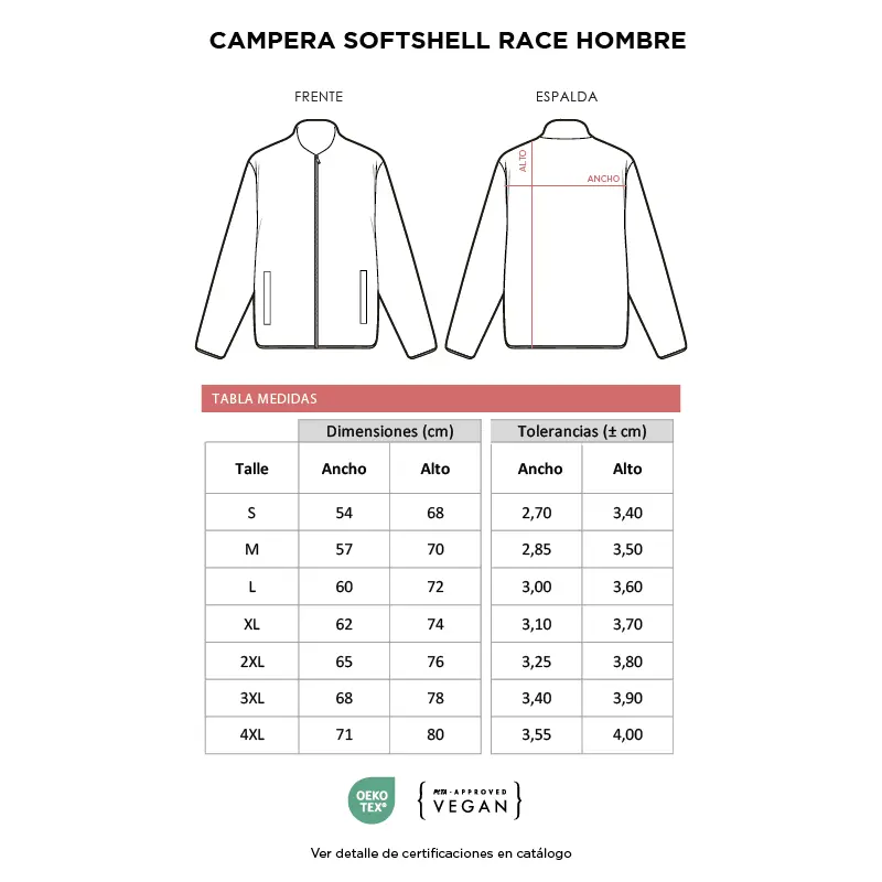 Campera Softshell Race Hombre